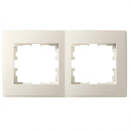 Рамка LEZARD Lesya 705-0300-147 двойная крем