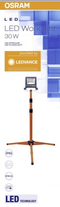 Прожектор OSRAM LED WORKLIGHT 1х30W 840 TRIPOD IP65 темно-сірий світлодіодний