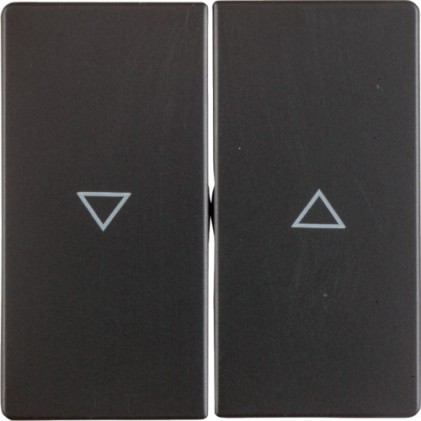 Клавиша двойная со знаком "Стрелка" HAGER-BERKER антрацит Q.x