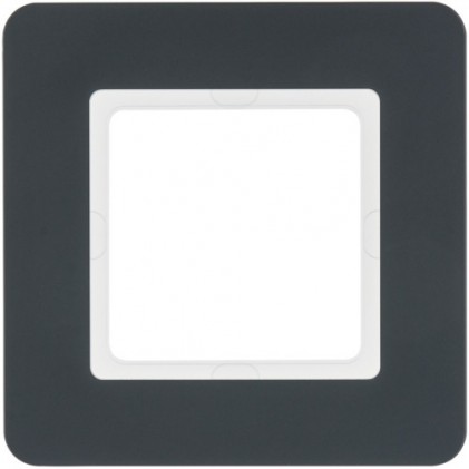 Рамка одинарна HAGER-BERKER антрацитовий оксамит Q.7