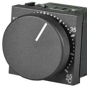 Терморегулятор теплого пола ABB Zenit с датчиком 2 мод. черный матовый N2240.3 NT