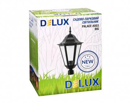 Светильник DELUX PALACE A003 Big 60W E27 черный садово-парковый