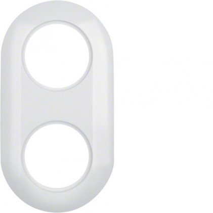 Рамка HAGER-BERKER двухместная полярная белизна 1930