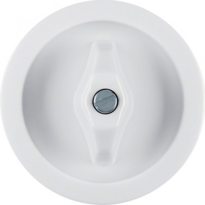 Центральная панель выключателя с ручкой HAGER-BERKER полярная белизна 1930