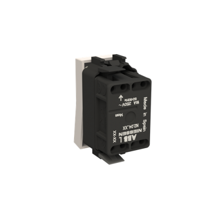 Кнопка ABB Zenit  1 мод. белая N2104.7 BL