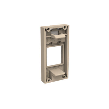 Лицевая панель ABB Zenit телекоммуникационных разъемов 1 мод. шампань N2118.1CV