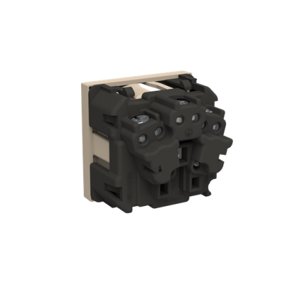 Розетка ABB Zenit  с заземляющим контактом и защитными шторками 2 мод. шампань N2288CV