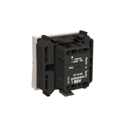 Кнопка ABB Zenit  2 мод. белая N2204.7 BL