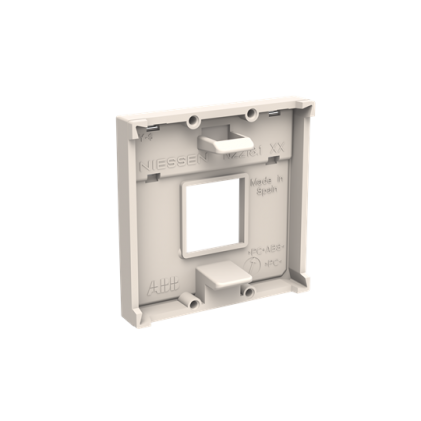 Лицевая панель ABB Zenit телекоммуникационных разъемов одинарная 2 мод. белая N2218.1BL