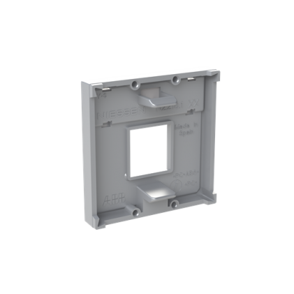 Лицевая панель ABB Zenit телекоммуникационных разъемов одинарная 2 мод. серебряная N2218.1РL