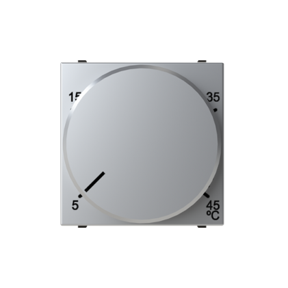 Терморегулятор теплого пола ABB Zenit с датчиком 2 мод. серебряный N2240.3PL