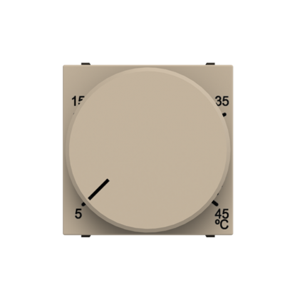 Терморегулювач теплої підлоги ABB Zenit з датчиком 2 мод. шампань N2240.3CV