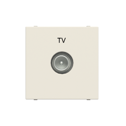 Розетка TV ABB Zenit індивідуальна 2 мод. біла N2250.7BL