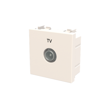 Розетка TV ABB Zenit індивідуальна 2 мод. біла N2250.7BL