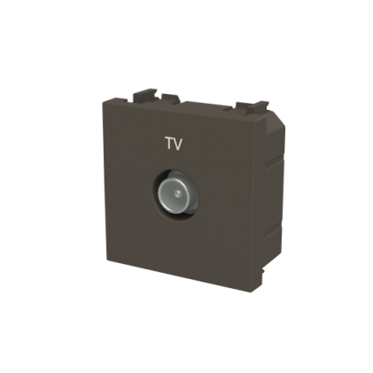 Розетка TV ABB Zenit індивідуальна 2 мод. антрацит N2250.7AN
