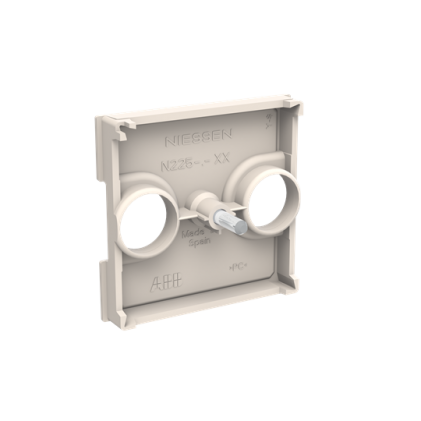 Лицевая панель розетки ABB Zenit TV+R 2 мод. белая N2250.8BL