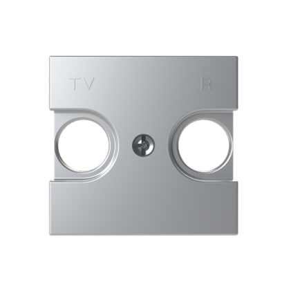 Лицевая панель розетки ABB Zenit TV+R 2 мод. серебряная N2250.8РL