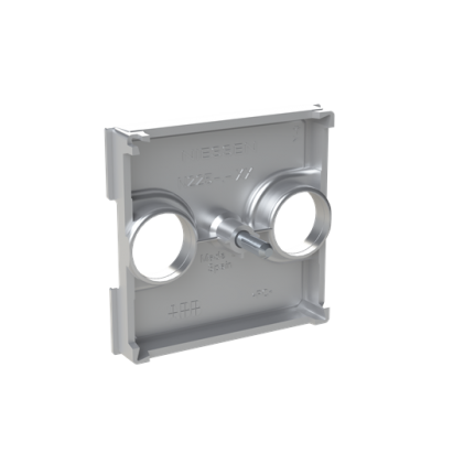 Лицевая панель розетки ABB Zenit TV+R 2 мод. серебряная N2250.8РL