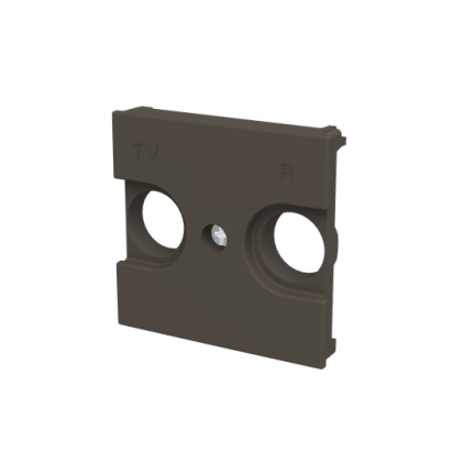 Лицевая панель розетки ABB Zenit TV+R 2 мод. антрацит N2250.8AN