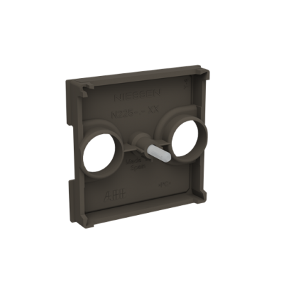Лицевая панель розетки ABB Zenit TV+R 2 мод. антрацит N2250.8AN