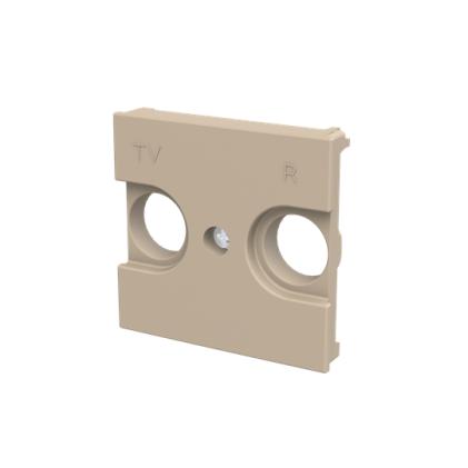 Лицевая панель розетки ABB Zenit TV+R 2 мод. шампань N2250.8CV