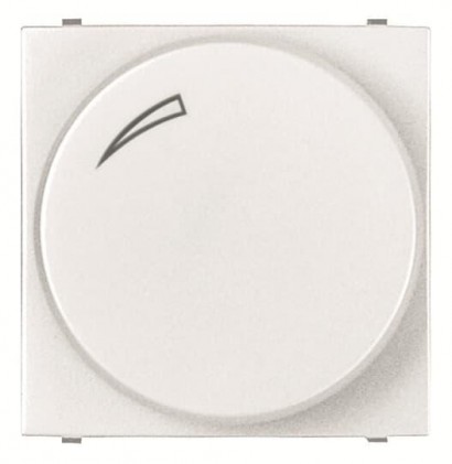 Світлорегулятор ABB Zenit поворотний 2-100Вт 2 мод. білий N2260.3BL