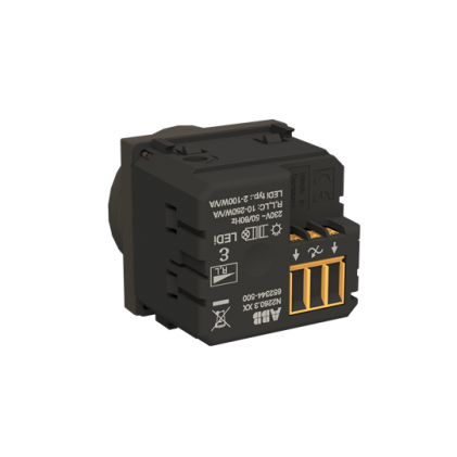 Світлорегулятор ABB Zenit поворотний 2-100Вт 2 мод. антрацит N2260.3AN