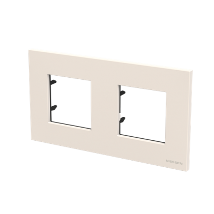 Рамка ABB Zenit 2 места белая N2272BL