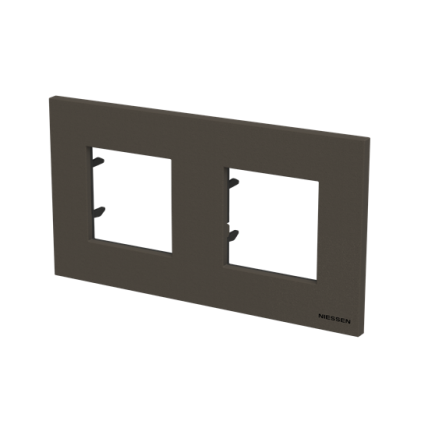 Рамка ABB Zenit 2 места антрацит N2272AN