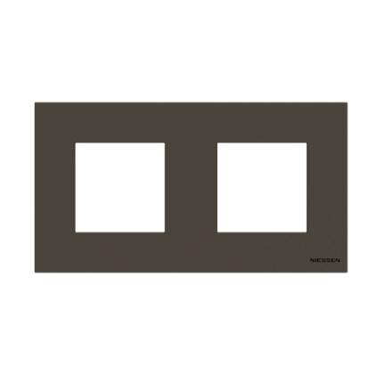 Рамка ABB Zenit 2 места антрацит N2272AN