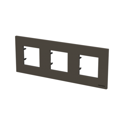 Рамка ABB Zenit 3 места антрацит N2273AN