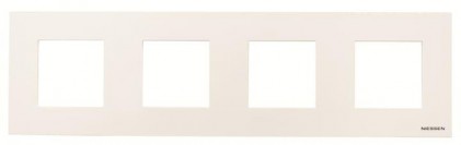 Рамка ABB Zenit 4 места белая N2274BL
