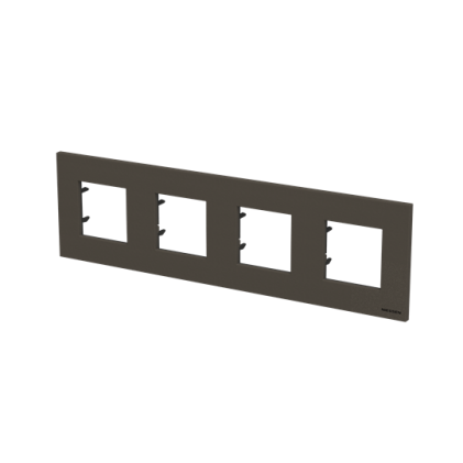 Рамка ABB Zenit 4 места антрацит N2274AN