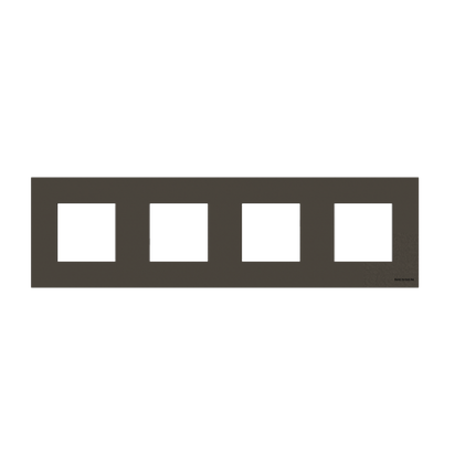 Рамка ABB Zenit 4 места антрацит N2274AN