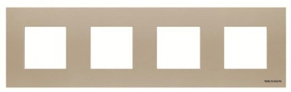 Рамка ABB Zenit 4 места шампань N2274CV