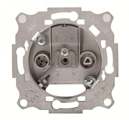 Механизм TV/R+SAT розетки ABB индивидуальный Zenit. Sky. Skymoon. N8151.3