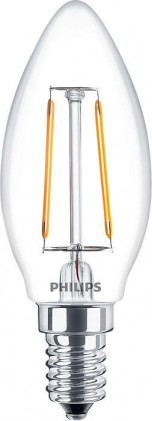 Led лампа PHILIPS LEDClassic 4-40W B35 E14 865 CL ND FIL светодиодная