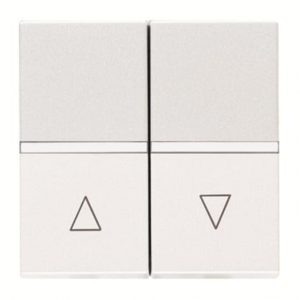 Выключатель кнопка для жалюзи ABB Zenit (сх.4) 2 мод. белый N2244 BL