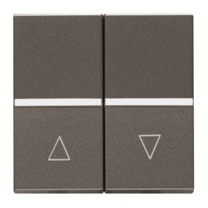 Выключатель кнопка для жалюзи ABB Zenit (сх.4) 2 мод. антрацит N2244 AN