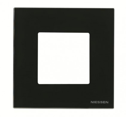 Рамка ABB Zenit 1 місце скло чорне N2271СN