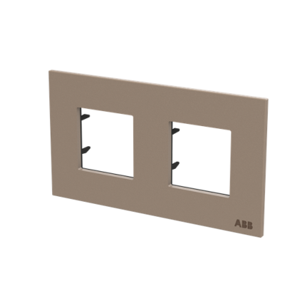 Рамка ABB Zenit 2 места стекло брызги шампанского N2272СН