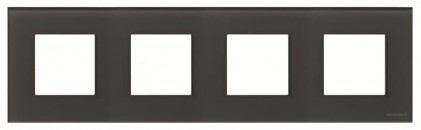 Рамка ABB Zenit 4 места стекло графит N2274СF