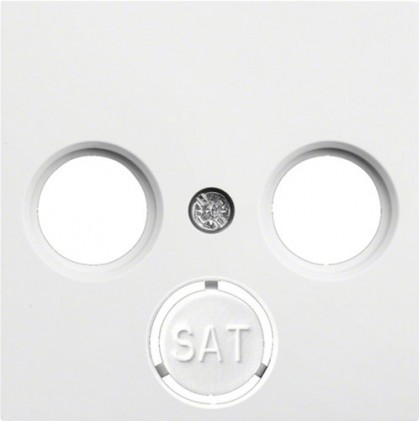 Лицевая панель ТВ HAGER LUMINA IP20 белая