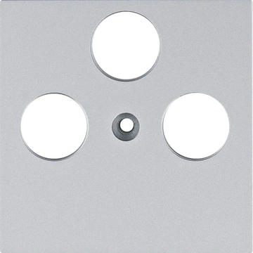 Лицевая панель ТВ HAGER LUMINA IP20 серебряная