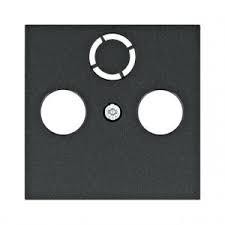 Лицевая панель ТВ HAGER LUMINA IP20 черная