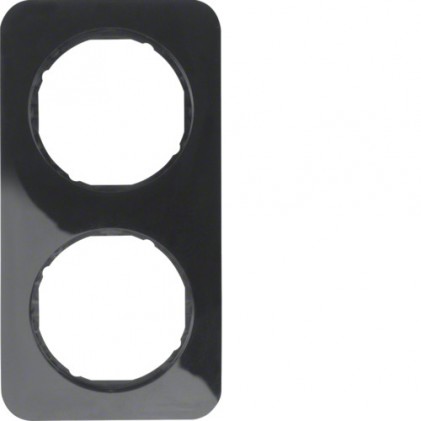 Рамка подвійна HAGER-BERKER чорна R.1