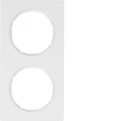 Рамка двойная HAGER-BERKER полярная белизна R.3