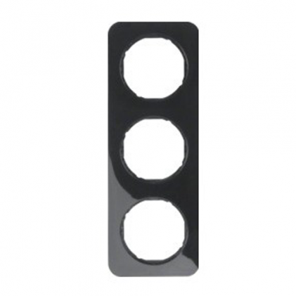 Рамка тройная HAGER-BERKER черная R.1