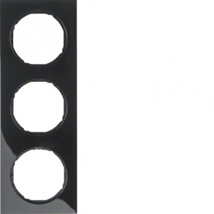 Рамка тройная HAGER-BERKER черная R.3