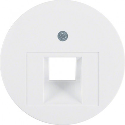 Накладка для 1-местной розетки UAE HAGER-BERKER полярная белизна R.x